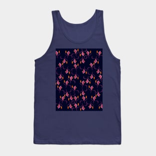 Colorful floral pattern ornament for textiles Tank Top